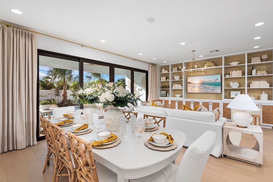 Representative furnished interior of a home built from the Eleuthera by GL Homes in Valencia Harbor (55+), Fort Myers (Image 8).