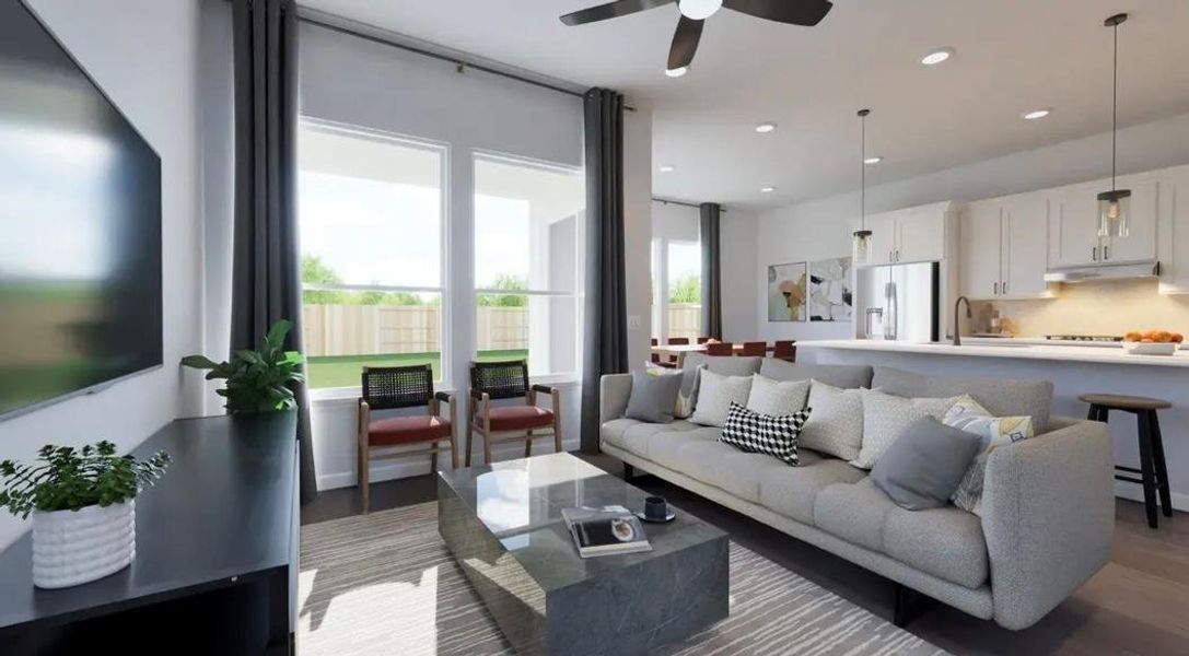 Furnished interior view inside a new home in Novel, Austin (Image 3).
