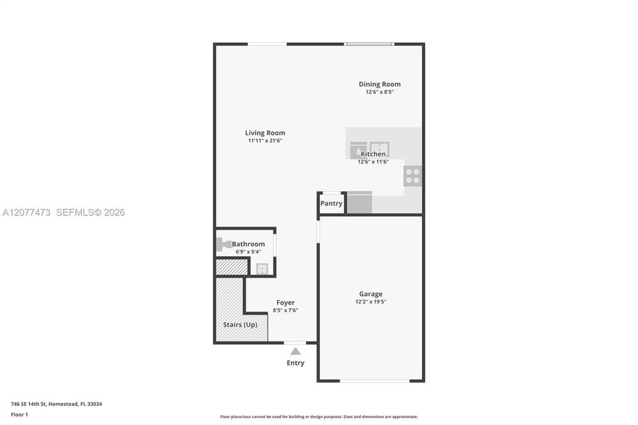 2D floor plan layout of this home in , Homestead, FL (Image 5). 2D floor plan layout of this home in , Homestead, FL (Image 5).