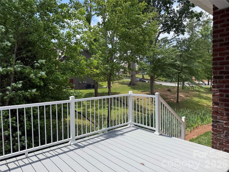 ...with steps to the back yard.
