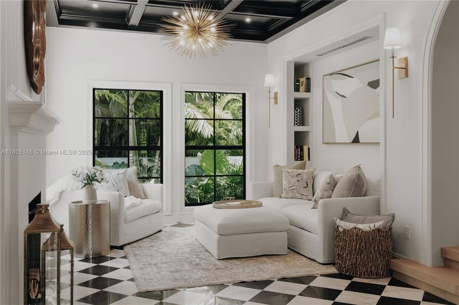 Furnished interior view inside a new home in , Miami (Image 20).