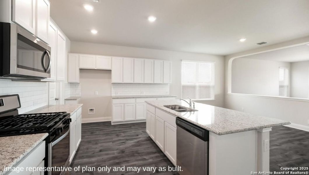 Furnished interior view inside a new home in Brookstone Creek, San Antonio (Image 7).