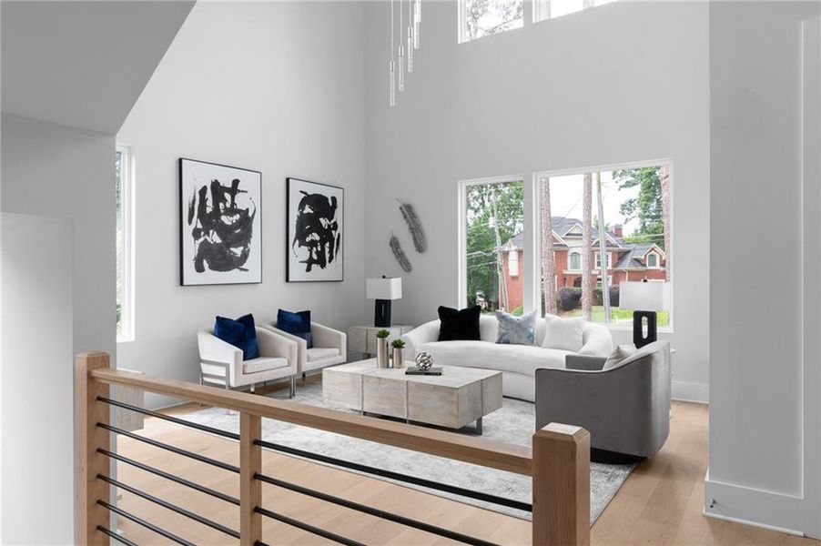 Furnished interior view inside a new home in , Atlanta (Image 38).