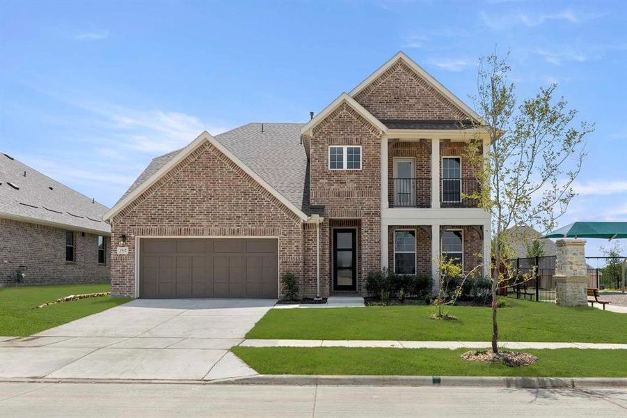 Front exterior of a new home in Brookshire at Legacy Hills, Celina, TX, highlighting curb appeal (Image 2). Front exterior of a new home in Brookshire at Legacy Hills, Celina, TX, highlighting curb appeal (Image 2).