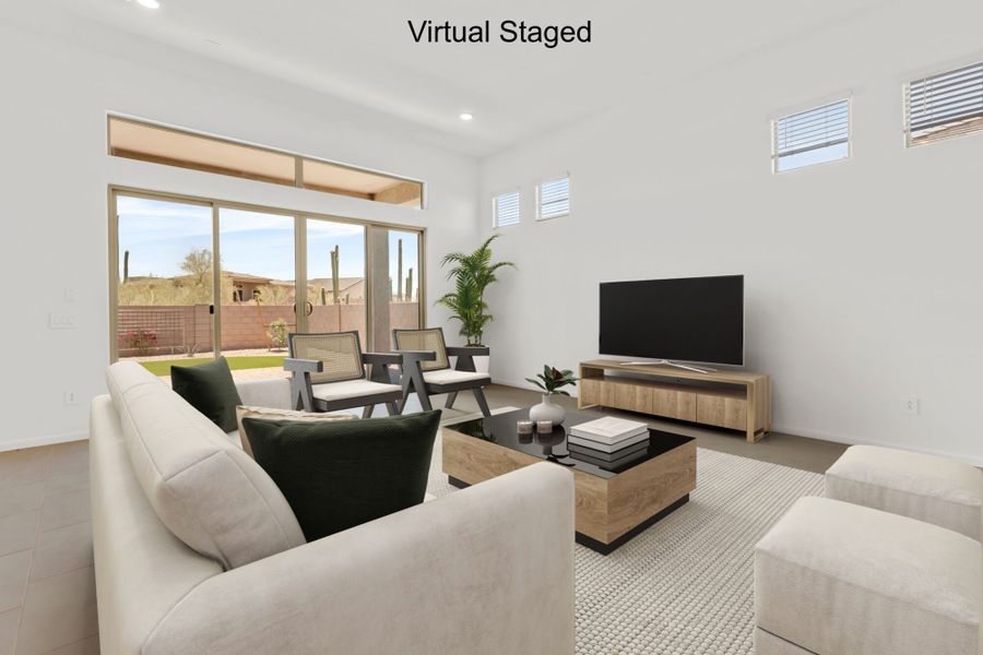 Furnished interior view inside a new home in Saguaro Reserve II, Marana (Image 6).