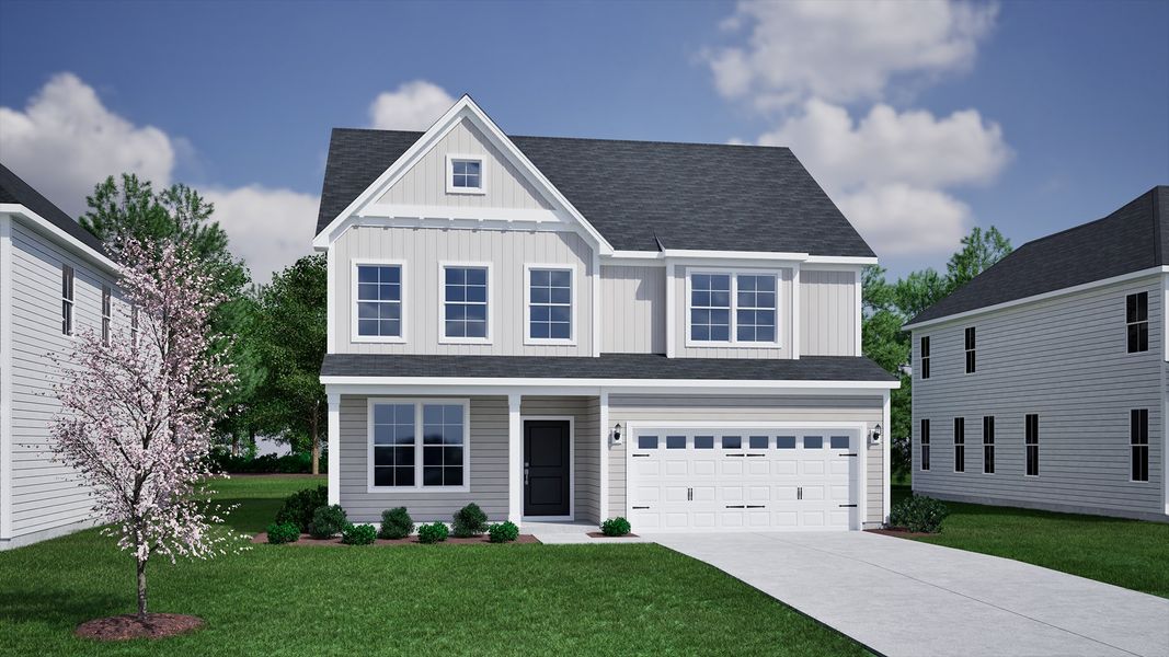 Representative exterior photo of a completed home built from the Mulberry - Vanguard Collection by Mungo Homes in Hanes Lake, Winston-Salem, NC (Image 18). Representative exterior photo of a completed home built from the Mulberry - Vanguard Collection by Mungo Homes in Hanes Lake, Winston-Salem, NC (Image 18).