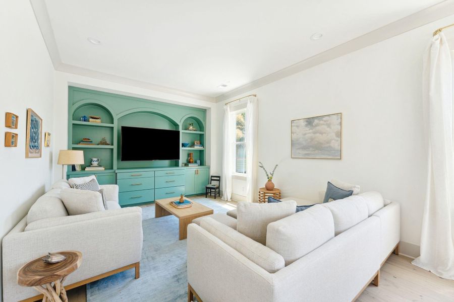 Furnished interior view inside a new home in , Folly Beach (Image 37).
