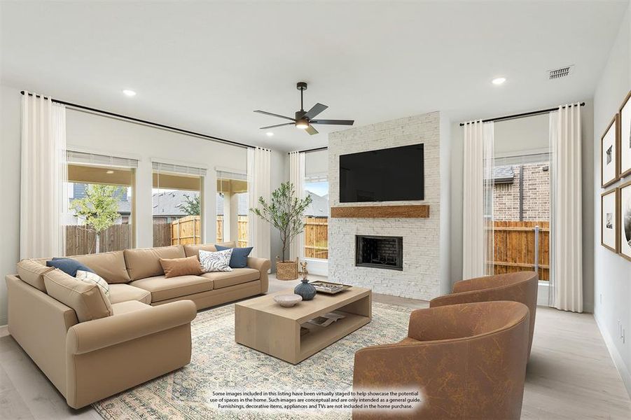 Furnished interior view inside a new home in West Crossing, Anna (Image 7). Furnished interior view inside a new home in West Crossing, Anna (Image 7).