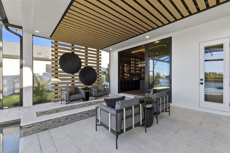 Exterior details and patio area of a home in , Venice (Image 37). Exterior details and patio area of a home in , Venice (Image 37).
