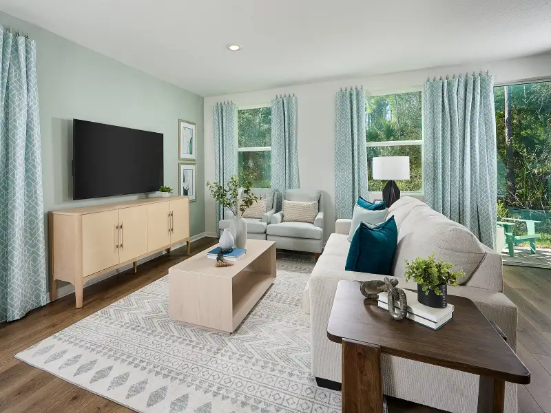 Furnished interior view inside a new home in Bradford Park, Ormond Beach (Image 5).