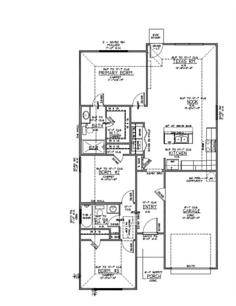 Pinehurst floorplan for MLS