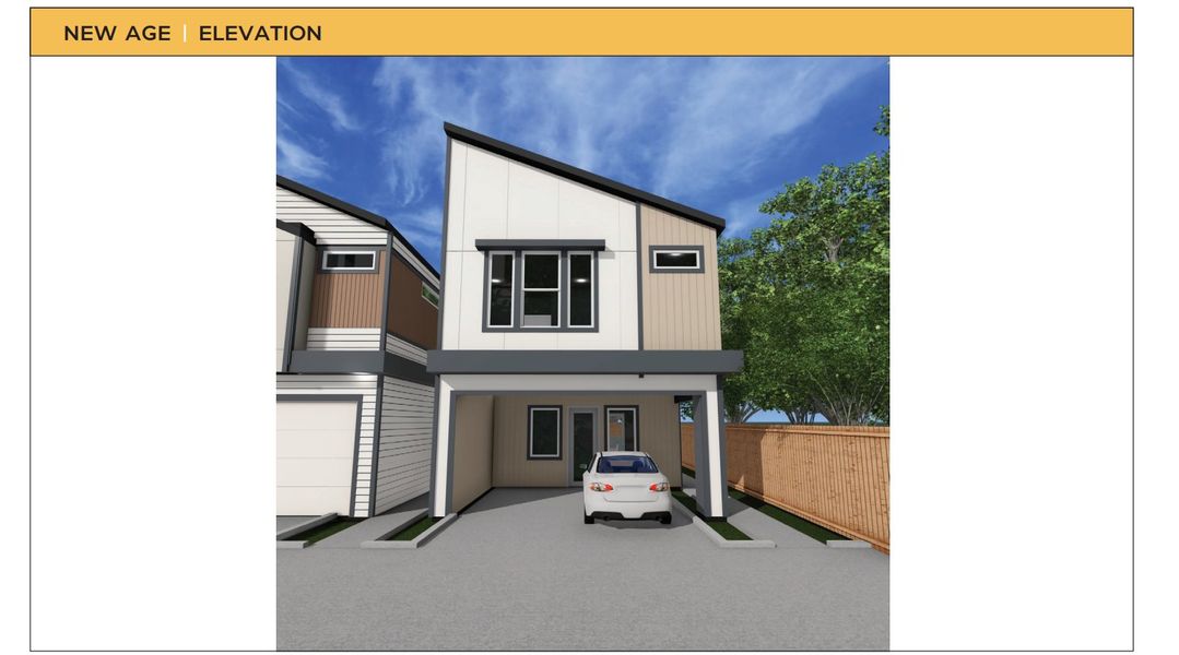 Representative exterior photo of a completed home built from the New Age by Jesselton Builder, LLC in Jesselton Square at Creekmont, Houston, TX (Image 1). Representative exterior photo of a completed home built from the New Age by Jesselton Builder, LLC in Jesselton Square at Creekmont, Houston, TX (Image 1).