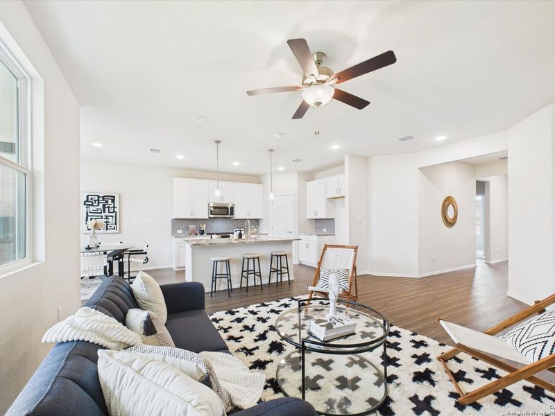 Furnished interior view inside a new home in Bricewood, San Antonio (Image 10).