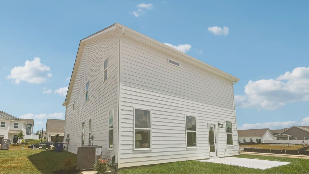 Rear white exterior