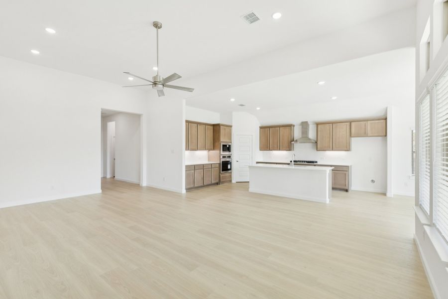 Open Floor Plan in the Gilmour II home plan by Trophy Signature Homes – REPRESENTATIVE PHOTO Open Floor Plan in the Gilmour II home plan by Trophy Signature Homes – REPRESENTATIVE PHOTO