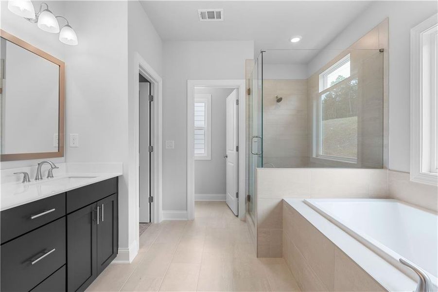Furnished interior view inside a new home in Palisades Single Family, Cumming (Image 4).