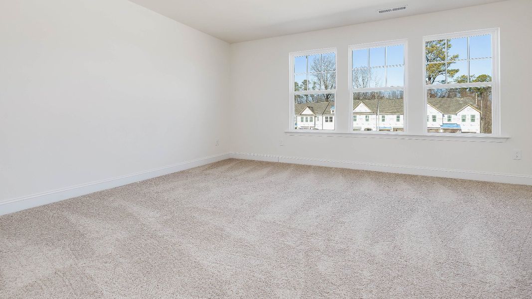Furnished interior view inside a new home in Battle Bridge, Raleigh (Image 10).