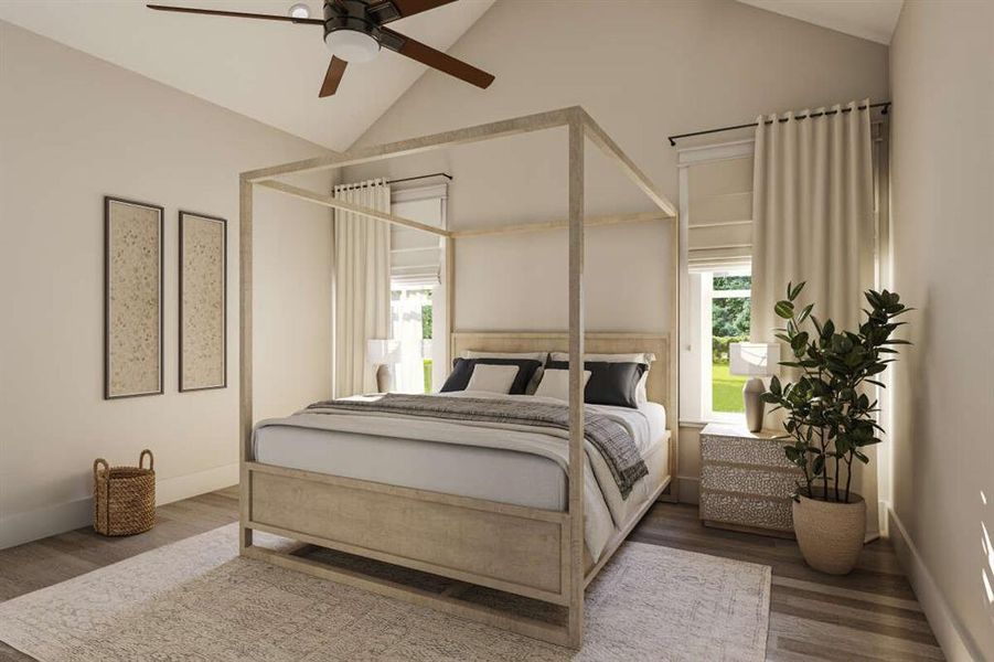 Furnished interior view inside a new home in Parallel Pastures, Poolville (Image 13).