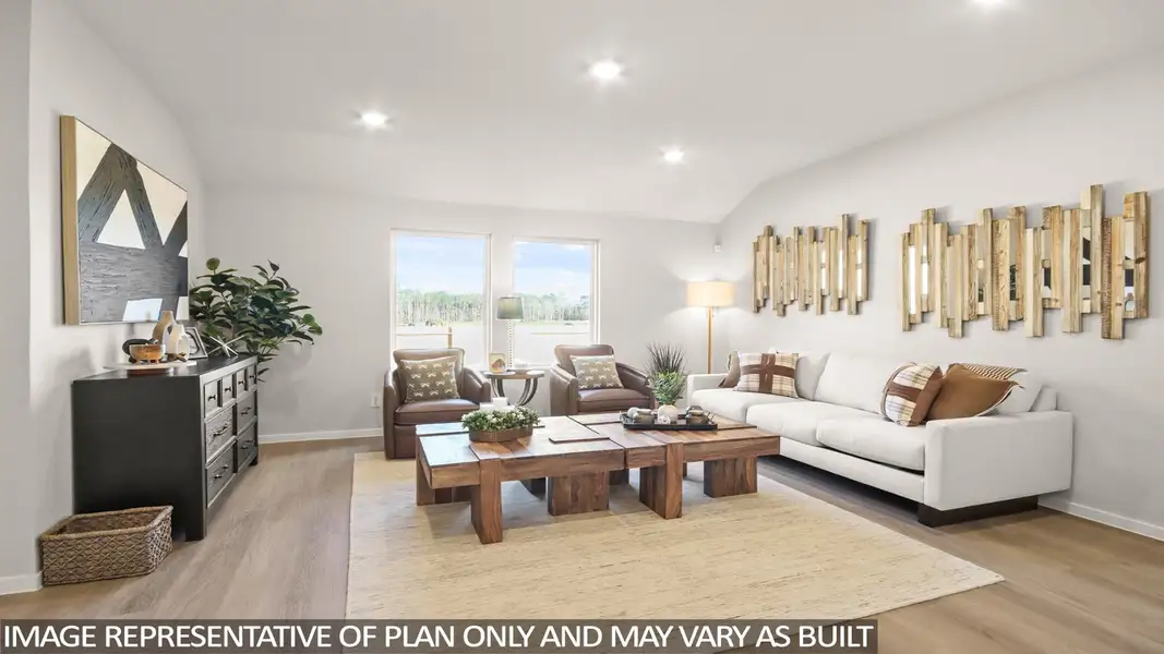 Furnished interior view inside a new home in New Waverly Station, New Waverly (Image 4).