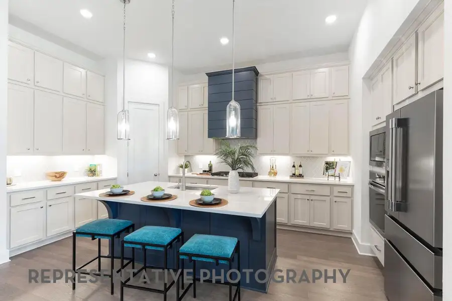 Furnished interior view inside a new home in Elyson, Katy (Image 14).