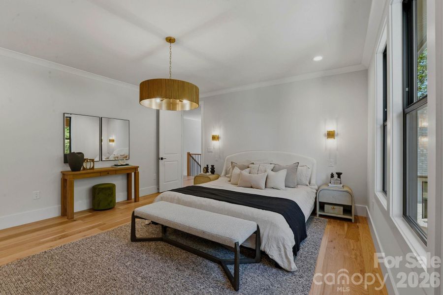 Furnished interior view inside a new home in , Charlotte (Image 37).