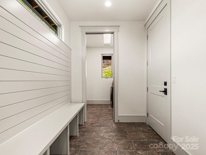 lovely mud room and laundry area