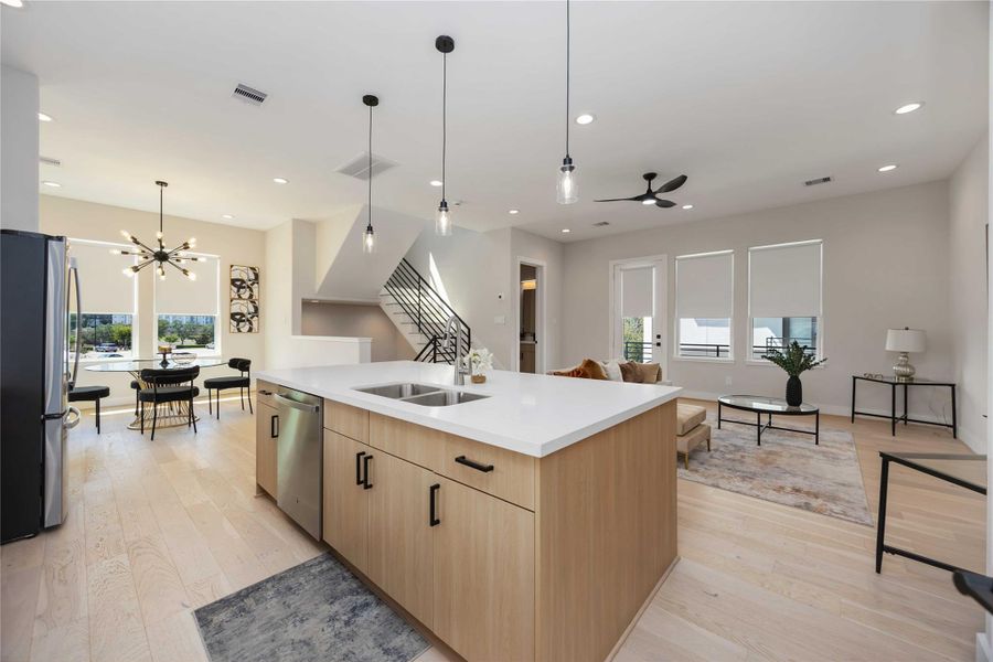 Furnished interior view inside a new home in , Houston (Image 13). Furnished interior view inside a new home in , Houston (Image 13).