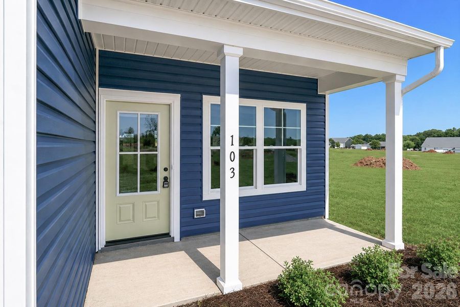 Exterior details and patio area of a home in , Stony Point (Image 20).
