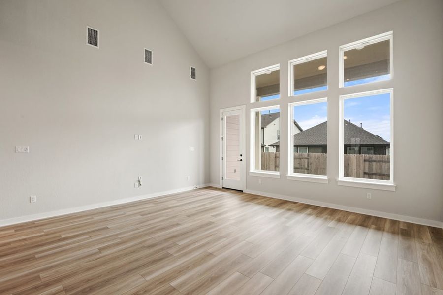 Spacious, unfurnished interior of a new home in Arbor Collection at Lariat, Liberty Hill (Image 35). Spacious, unfurnished interior of a new home in Arbor Collection at Lariat, Liberty Hill (Image 35).