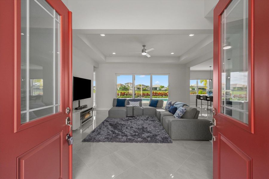 Furnished interior view inside a new home in , The Acreage (Image 37).