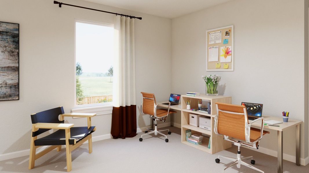 Representative furnished interior of a home built from the The Darwin by Legend Homes in Ridgeland Hills, Willis (Image 18).