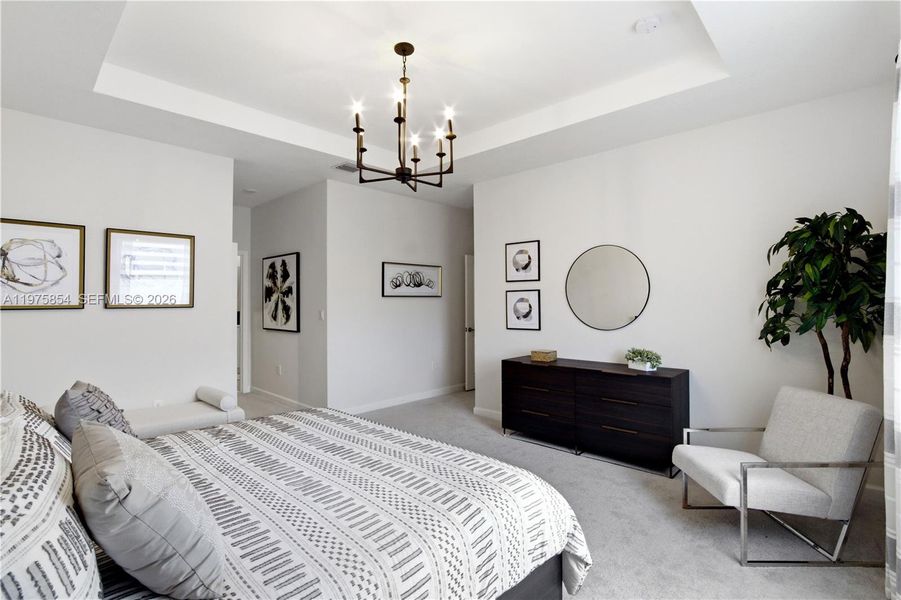 Furnished interior view inside a new home in , Miami (Image 31).