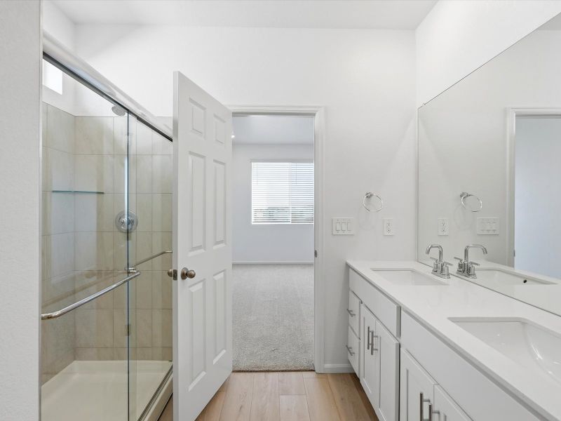 Furnished interior view inside a new home in Meridian Ranch, Peyton (Image 16).