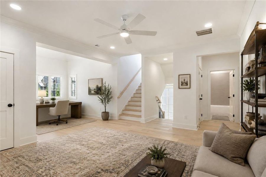Furnished interior view inside a new home in , Brookhaven (Image 16).