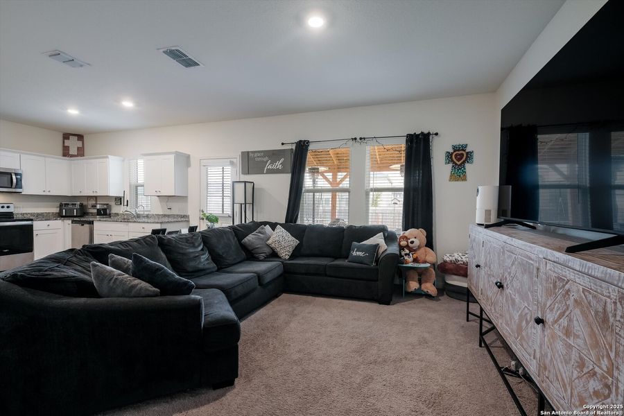 Furnished interior view inside a new home in Trails at Culebra, San Antonio (Image 12). Furnished interior view inside a new home in Trails at Culebra, San Antonio (Image 12).