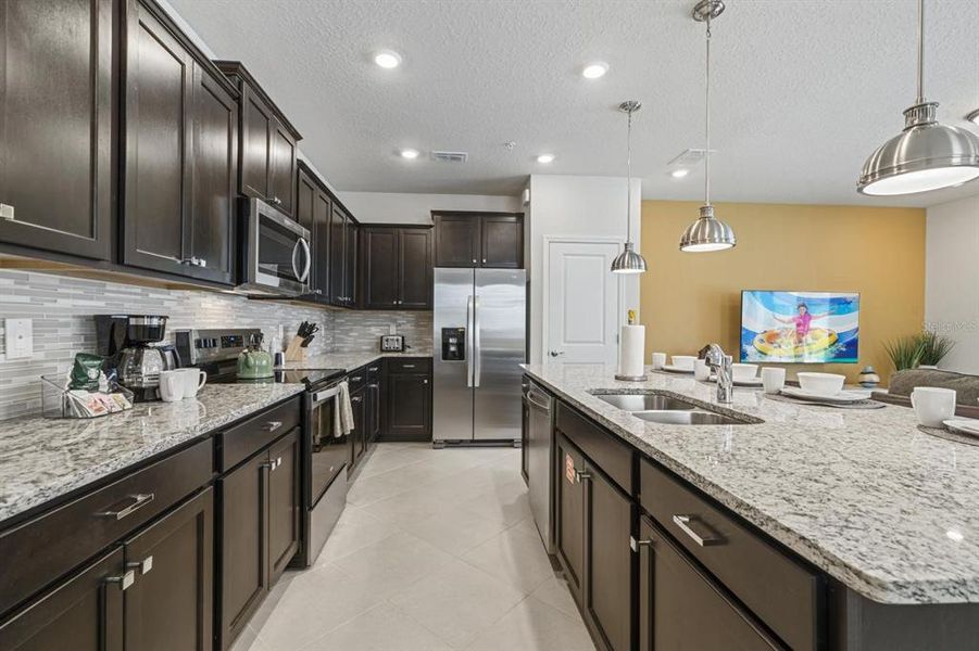 Furnished interior view inside a new home in , Clermont (Image 8). Furnished interior view inside a new home in , Clermont (Image 8).