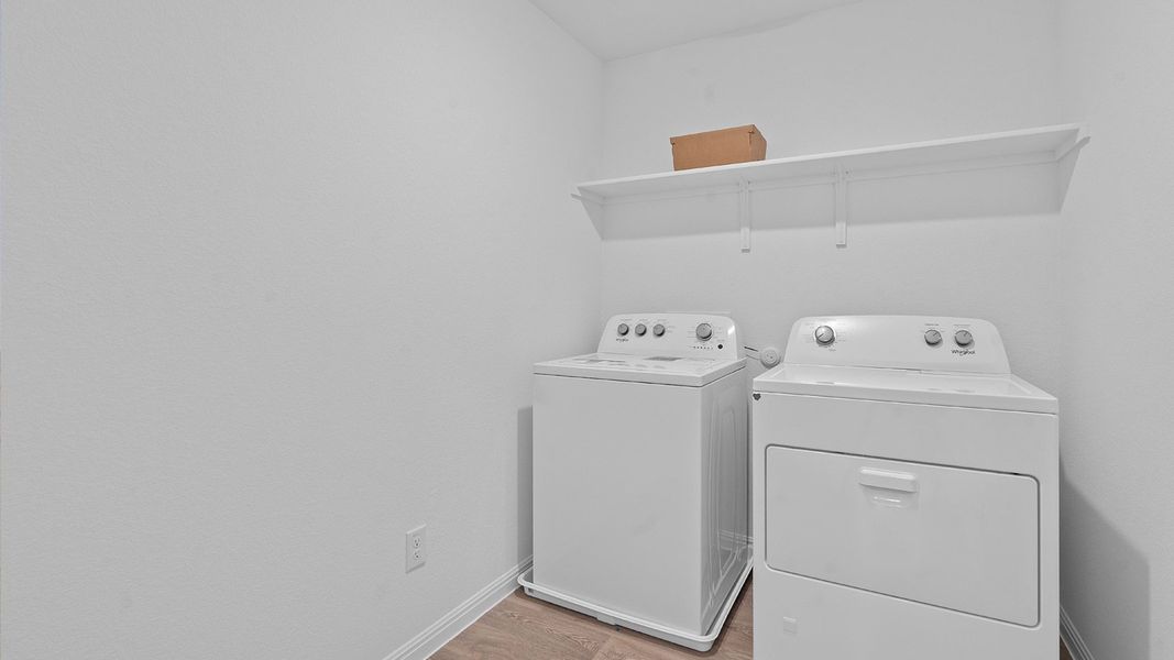 Representative furnished interior of a home built from the The Emma by D.R. Horton in Southgrove, Kyle (Image 9).