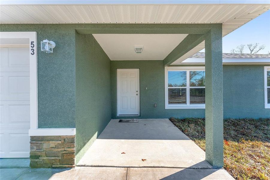 Covered porch to hang out on