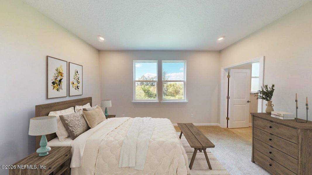 Furnished interior view inside a new home in Lakes at Bella Lago, Green Cove Springs (Image 9).