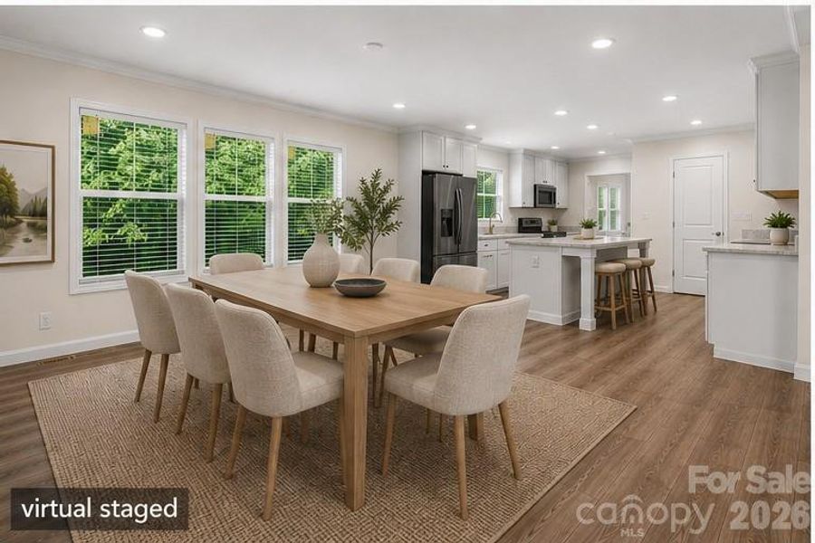 Virtually Staged Dining