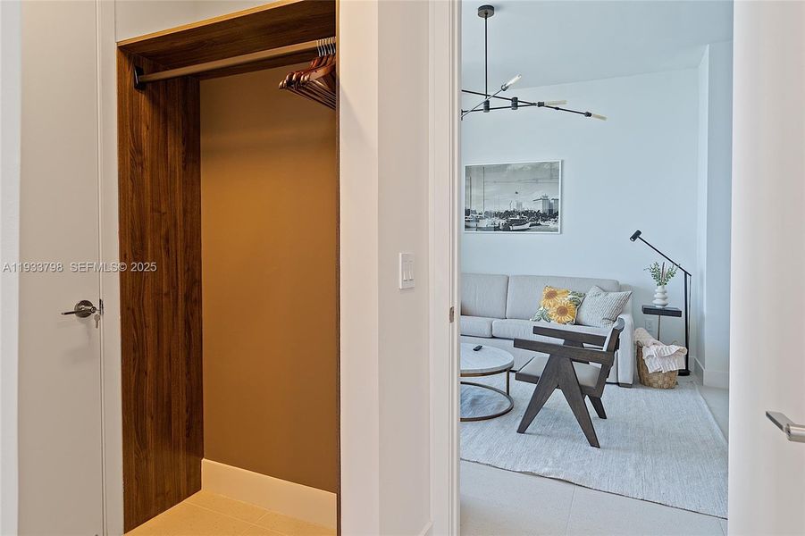 Furnished interior view inside a new home in , Miami (Image 33).