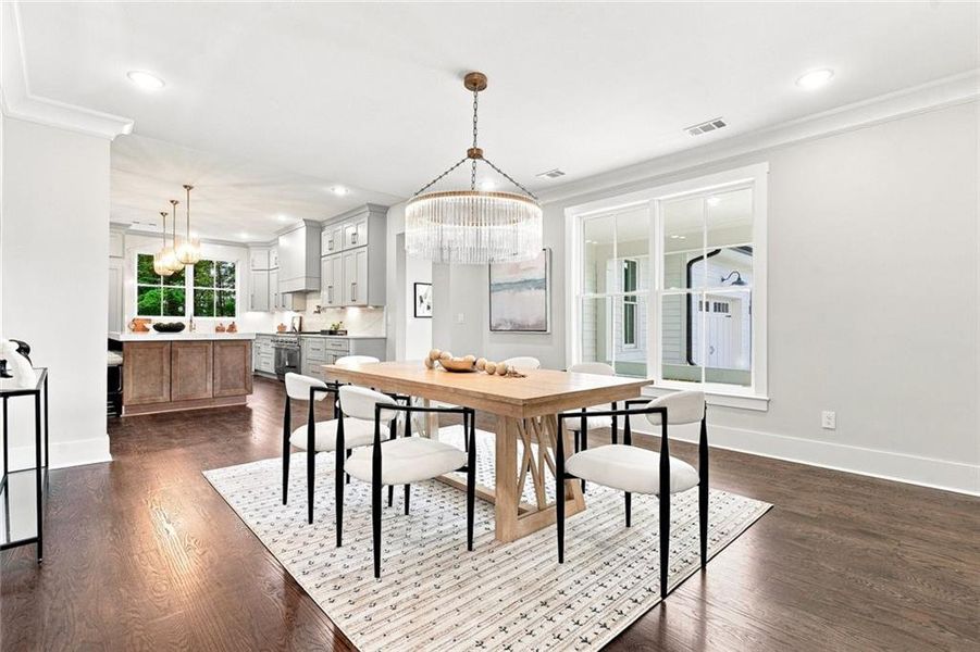 Furnished interior view inside a new home in , Alpharetta (Image 24).
