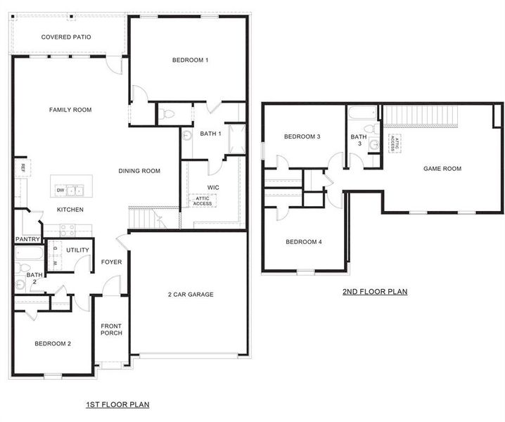 2D floor plan layout of this home in Frontier Pointe, Princeton, TX (Image 2). 2D floor plan layout of this home in Frontier Pointe, Princeton, TX (Image 2).