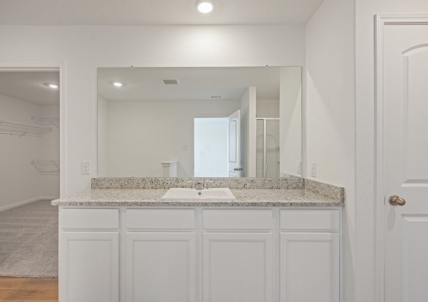 Exceptional vanity in the master bathroom