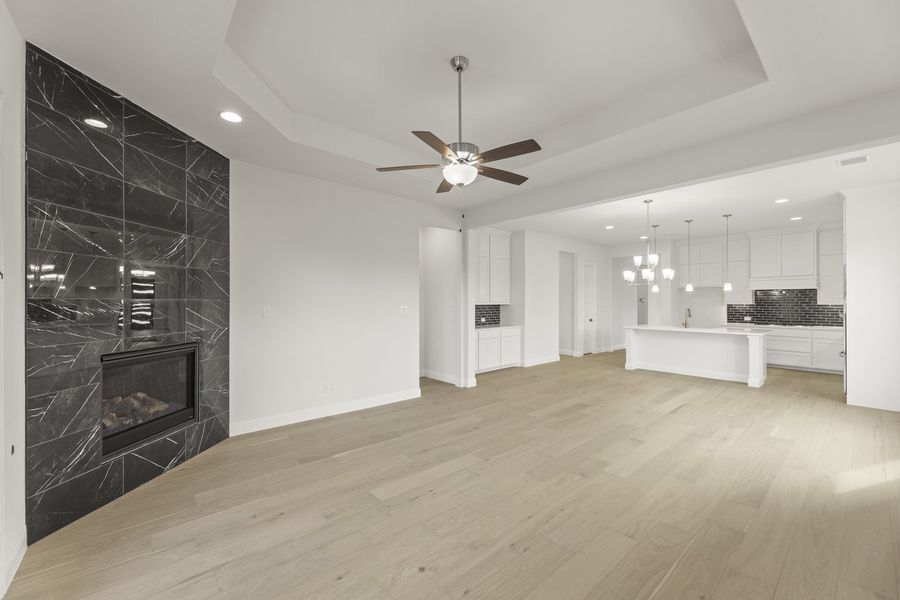 Representative unfurnished interior of a home built from the Crockett by Windsor Homes in Anna Town Square, Anna (Image 25).