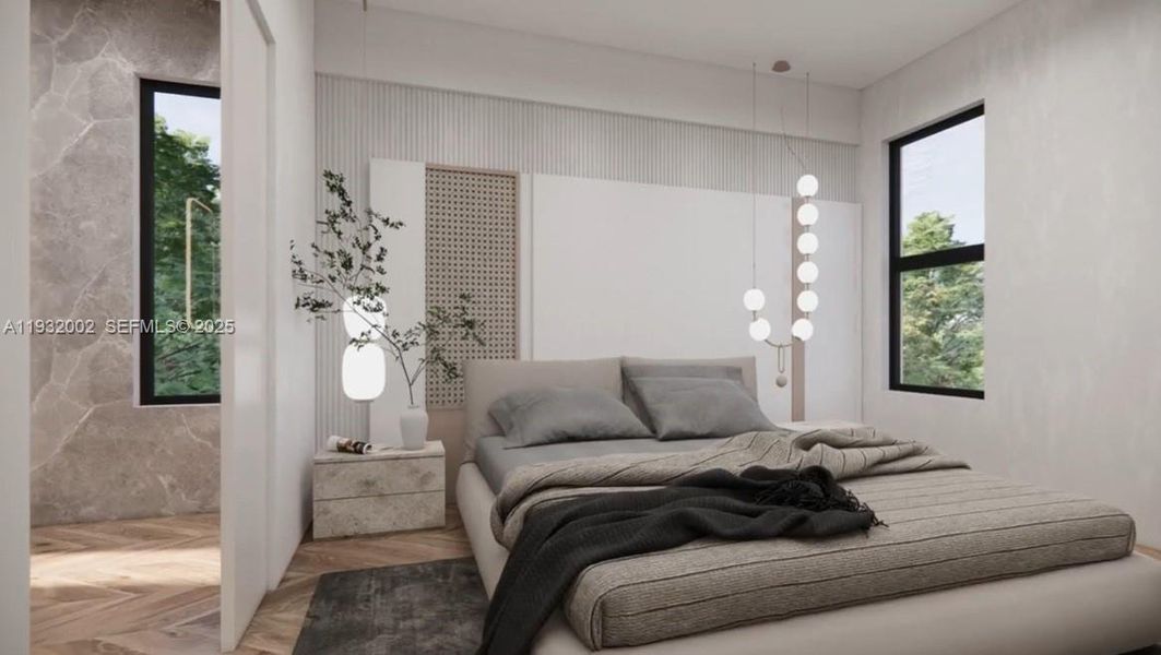 Furnished interior view inside a new home in , Miami (Image 10). Furnished interior view inside a new home in , Miami (Image 10).