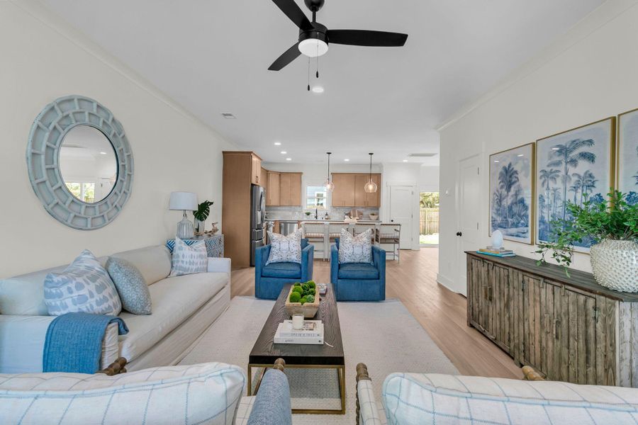 Furnished interior view inside a new home in , Charleston (Image 6).