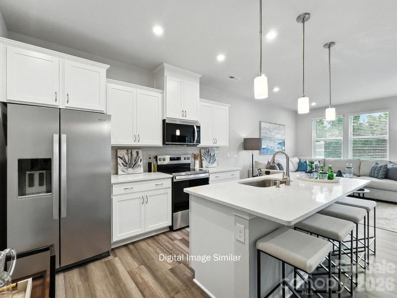 Furnished interior view inside a new home in Bailey Run, Charlotte (Image 8).