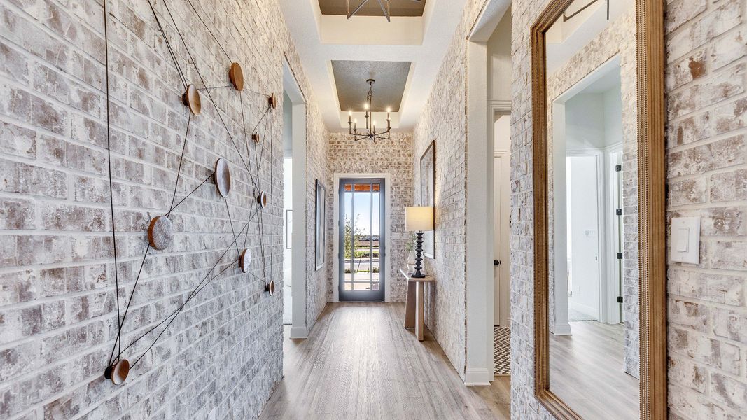 Representative furnished interior of a home built from the Palm by DRB Homes in Infinity Square, Kyle (Image 10).