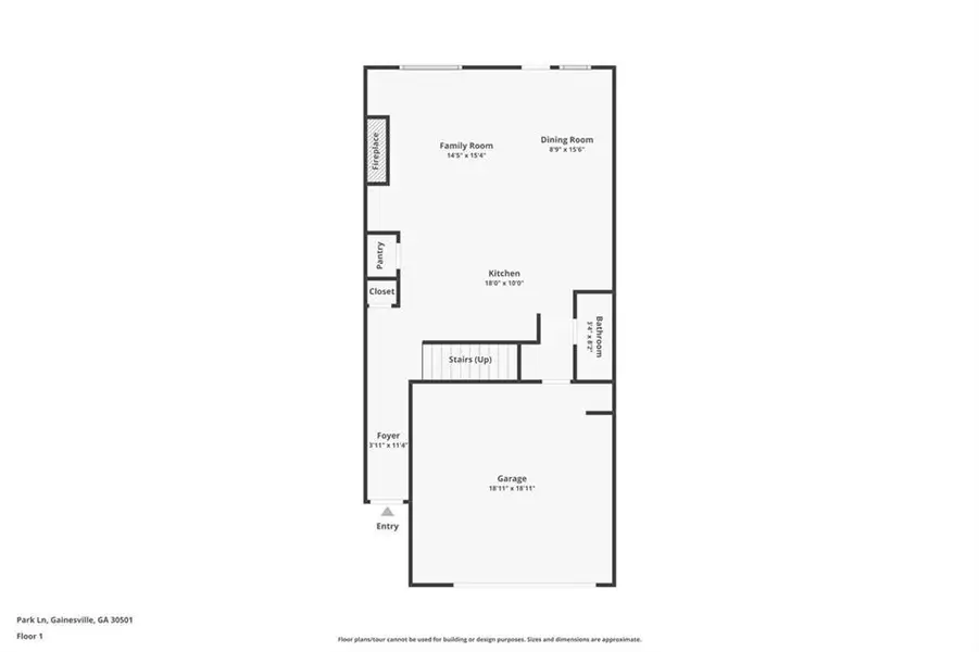2D floor plan layout of this home in , Gainesville, GA (Image 6).